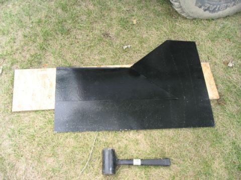 1986 Ford Bronco - Folded over completely for additional strength and pounded flat