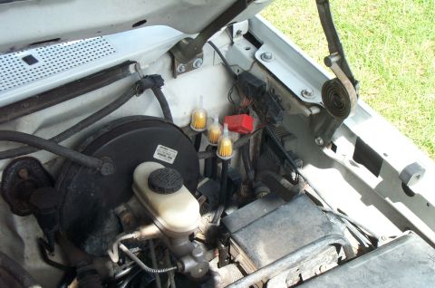 1995 Ford Bronco - The back one goes to the rear axle, the middle one goes to the T-case, and the front one goes to the front axle.