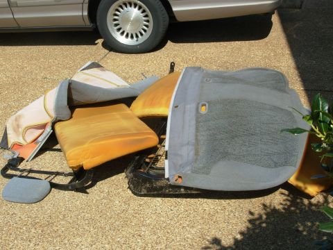 1995 Ford F-150 - The seat cover, seatback, seat belts, & rear carpet got hosed out & sun-dried. The headrest covers went thru the washing machine. Then ever…