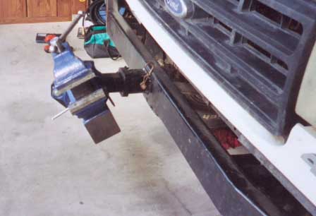 1987 Ford Bronco - i don't really have a good workshop so my front bumper is my shop