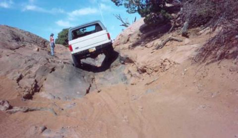 1987 Ford Bronco - me on wedgie