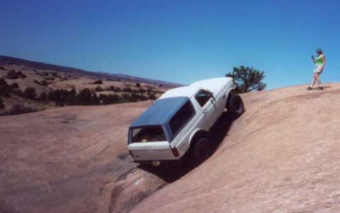 1987 Ford Bronco - me on croch
