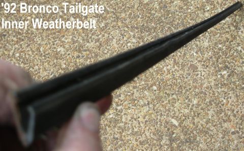 1983 Ford Bronco - Bronco Tailgate Inner Weatherbelt (F6TZ9842072AA) IF THE IMAGE IS TOO SMALL, click it. This is the belt that wipes the inside of the rear g…