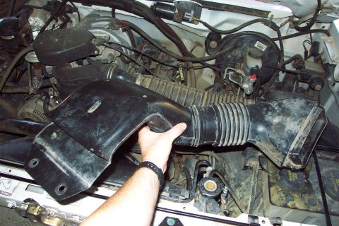 1996 Ford Bronco - By removing the factory "snorkel". (9/28/2003)
