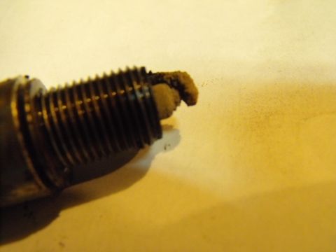 1983 Chrysler Fifth Avenue - This was about the average plug condition for 5 of the other cylinders