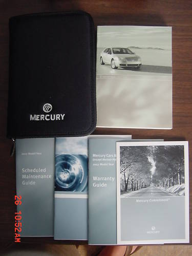 1994 Ford Bronco - Mercury owner's manual and warranty guide for a 2002 model year vehicle.