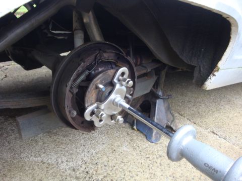 1964 Ford Fairlane - Had to use an axle puller on the passenger side, these have never been apart
