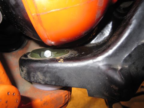 2008 Jeep Wrangler - Detail of a vehicle suspension component, possibly a control arm mount.