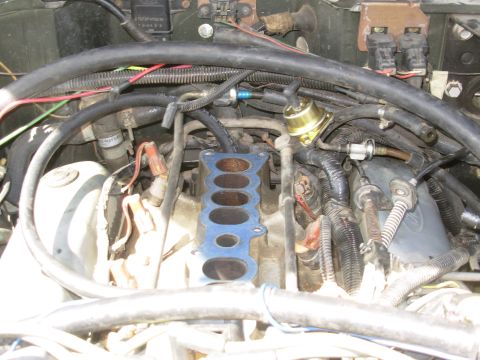 1975 Ford Bronco - As soon as the spark plug wire was fixed, the engine started surging, which eventually turned out to be a leaking FPR. Big surprise - it wa…