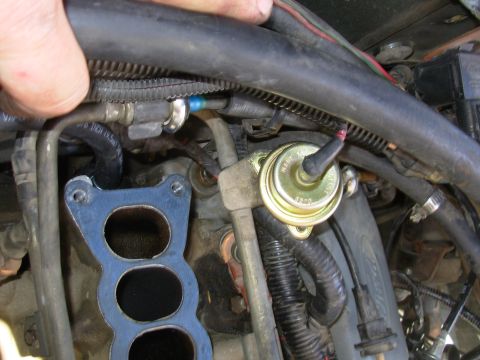 1975 Ford Bronco - As soon as the spark plug wire was fixed, the engine started surging, which eventually turned out to be a leaking FPR. Big surprise - it wa…