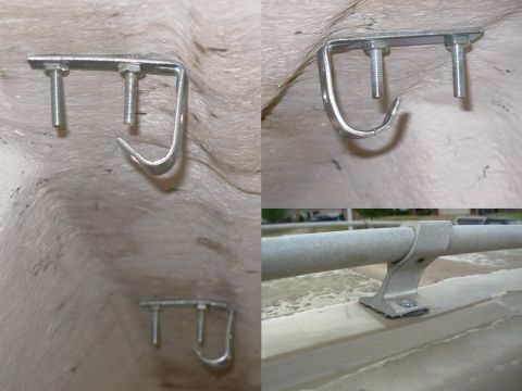 1997 Chevrolet Silverado 3500 - These hooks addressed 3 issues: - the bolts that hold the roof rack on needed plates - the roof rack bolt holes needed to be sealed tight s…