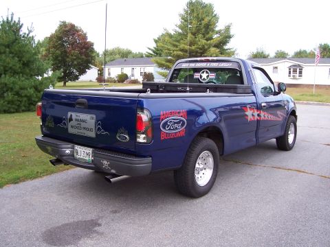 1998 Ford F-150 - Rear passenger side view fully customized.