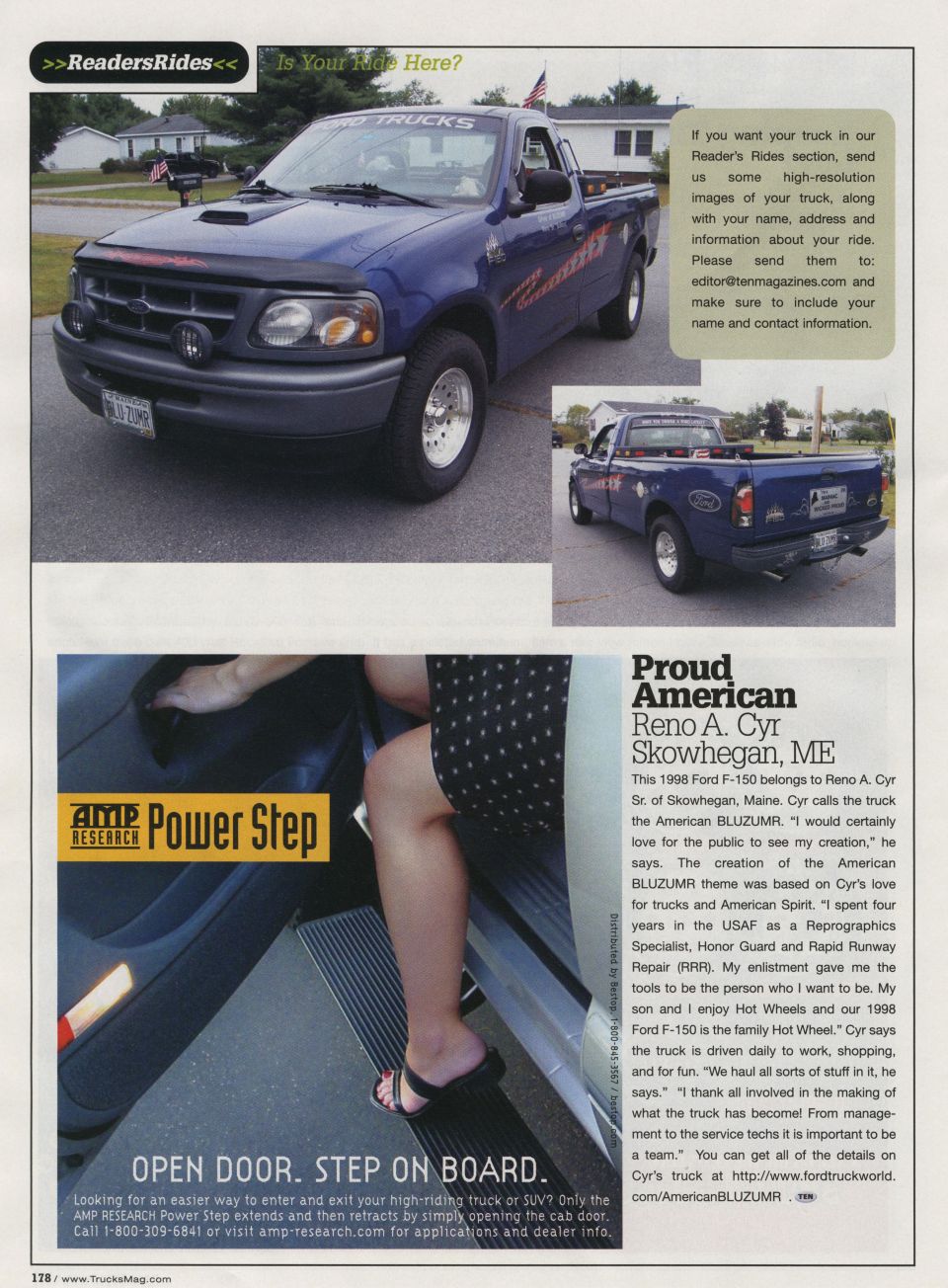 My truck was in a magazine called trucks and in Reader Rides on page 178!