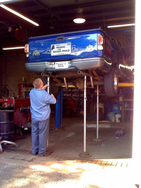1998 Ford F-150 - 3rd performance exhust system done at Midas.