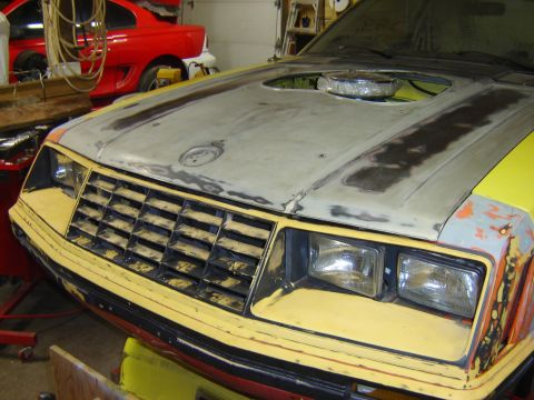 1979 Ford Mustang - now making the change's to the replacement bumper.