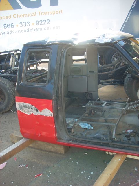 1992 Ford Ranger - This truck cab, likely from the early 1990s, is undergoing modifications with its interior fully visible.