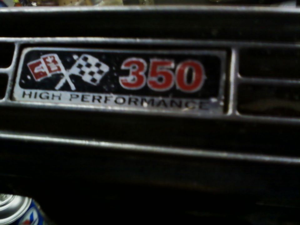 Emblem reads '350 HIGH PERFORMANCE' with checkered flags