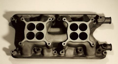1973 Ford Mustang - This is a dual quad intake manifold, not a 1973 Ford Mustang.