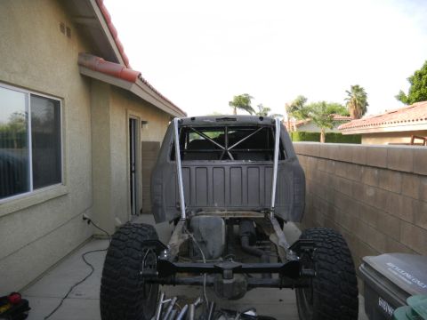 1997 Ford Ranger - This 1997 Ford Ranger is undergoing a rebuild, a custom roll cage and off-road modifications.