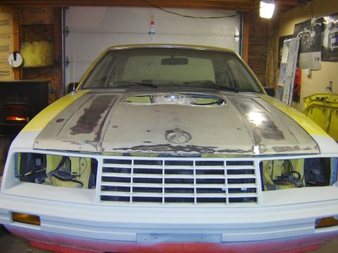 1979 Ford Mustang - can you see the change's, i made in the hood?
