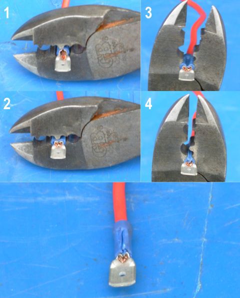1983 Ford Bronco - Crimping Electrical Terminals (This applies equally to crimping butt-splices, which might be the most-commonly-crimped shape, but it's hard…