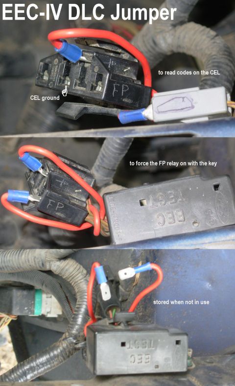 1983 Ford Bronco - This is a cheap & easy upgrade to any EEC-IV vehicle: a simple jumper wire twisted into the harness behind the DLC makes pulling codes or t…