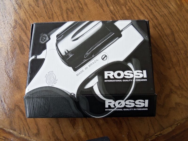 Photo of a Rossi firearms product box
