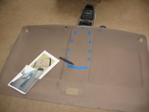 1995 Ford Bronco - getting ready to cut my headliner