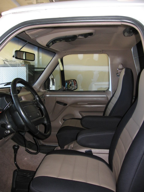 1995 Ford Bronco - all put back together, including the auto dim mirror and wiring.