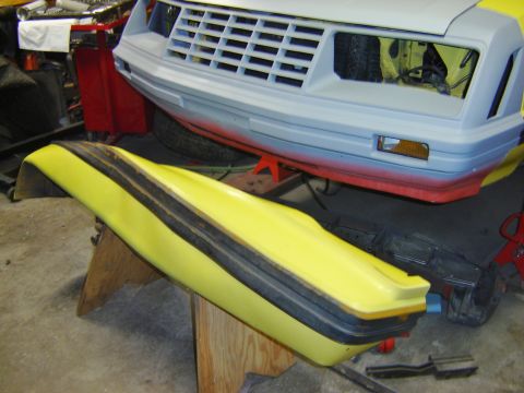1979 Ford Mustang - i went out to the shop and found my rear bumper doing something crazy