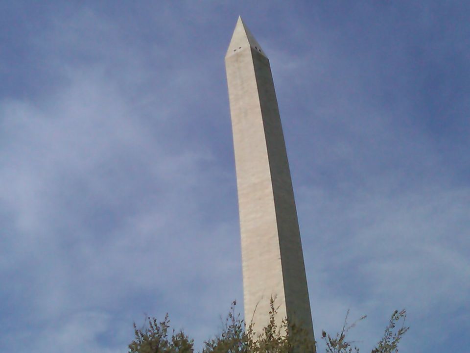 High winds?  lol

Not sure how it happened but I guess driving by it as I snapped the photo turned this into the Leaning Tower of Washington.