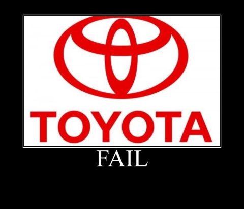 2000 Mercury Grand Marquis - This image displays the Toyota logo above the word FAIL, suggesting a negative sentiment towards the brand.
