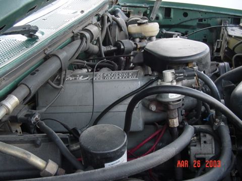 1989 Ford Bronco - The engine bay is shown, with a date stamp of MAR 26 2003 visible in the lower right corner.