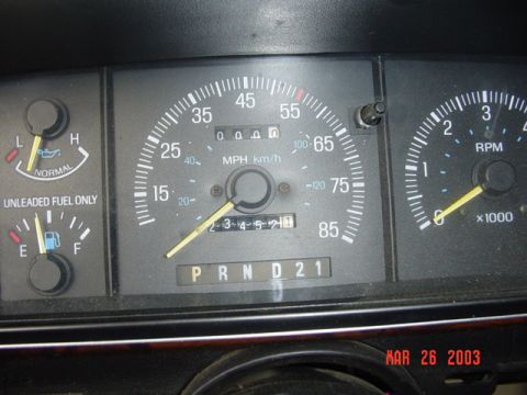 1989 Ford Bronco - I figure this is showing 123K miles