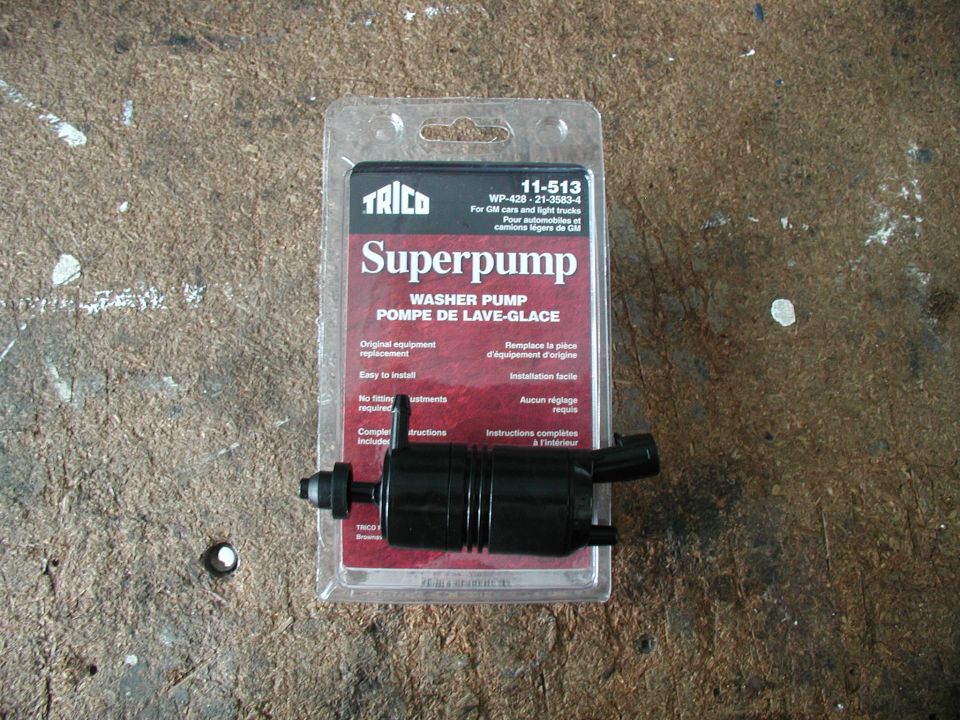 Trico Superpump 11-513 windshield washer pump sealed in blister packaging