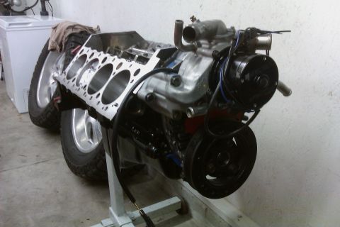 1996 Chevrolet Camaro - Engine block and tires are visible in this image, suggesting a vehicle part or project.