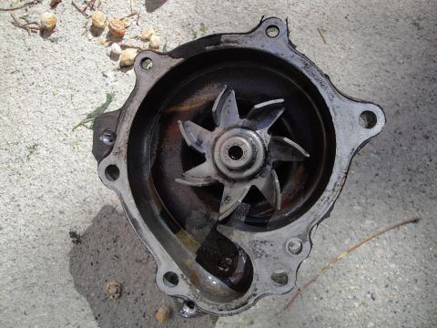 1995 Ford Taurus - This is a used car water pump, showing the impeller and housing. It is not a 1995 Ford Taurus.