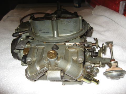 1968 Shelby GT500 - Close-up view of a Holley carburetor, a key engine component.