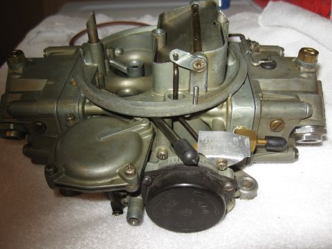1968 Shelby GT500 - Close-up of a Holley carburetor, likely for a performance application.