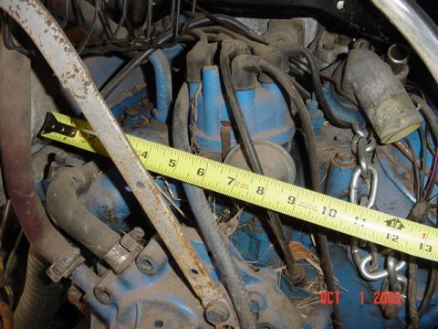 1989 Ford Bronco - Intake manifold width on a 351 is like 10"
