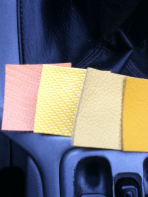 2006 Ford E350 - Several material samples are displayed, showing different textures and colors.