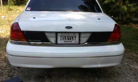 1998 Ford Crown Victoria - before doing Body color mod on the rear