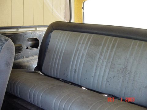1979 Ford Bronco - Backseat is dirty, side panels have holes