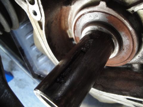 1995 Ford Taurus - A close-up view of a bearing with visible markings 'A 9' and '41 62' suggests a mechanical component.