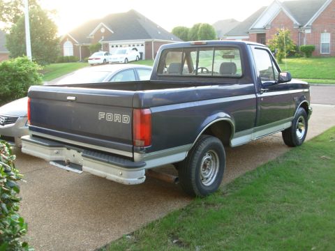 1995 Ford F-150 - I still have to touch up the tailgate, bed corner, & a few other spots, and paint on the pinstripes. And I have to find one more rim & a se…