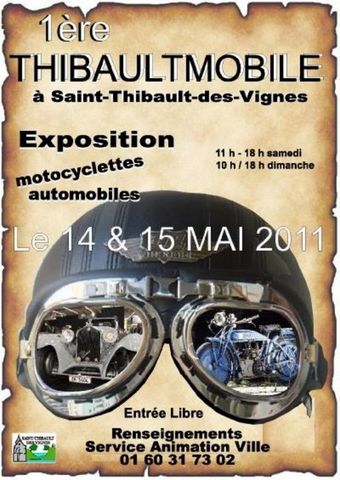 1991 Ford LTD Crown Victoria - Event poster for the Thibaultmobile motorcycle and automobile exhibition.