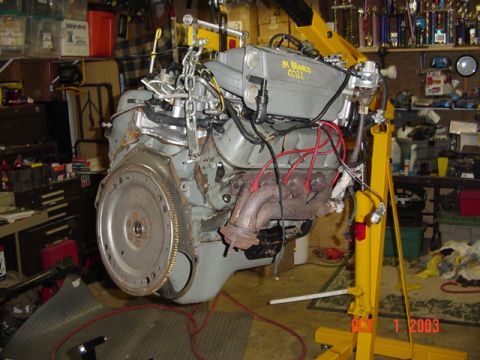 1989 Ford Bronco - Hanging it up so I can get the flexplate off