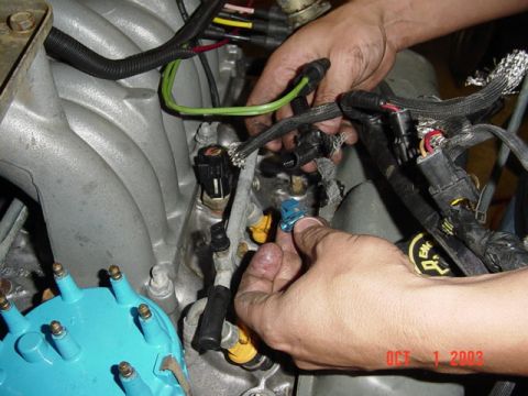 1989 Ford Bronco - Found this stuff on the intake, it may have been left from the install