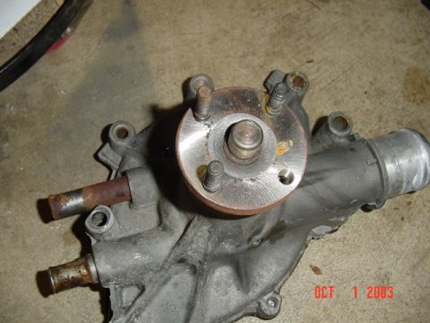 1989 Ford Bronco - Water pump is trashed from the wreck, but it does look fresh
