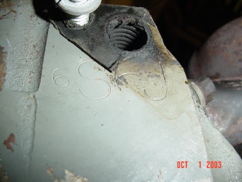 1989 Ford Bronco - Some #s stamped into the cylinder head